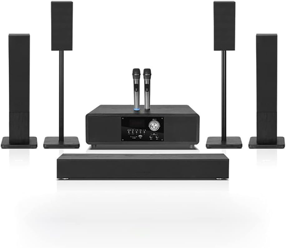 Système de son Home Cinéma 100 W, son surround sans fil Bluetooth 5.1 avec télécommande, son stéréo immersif à 360° pour un divertissement à domicile ultime