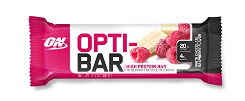 Optimum Nutrition Opti-Bar Protein Bar, White Chocolate Raspberry, 12 Count Optimum Nutrition Opti-Bar Protein Bar, White Chocolate Raspberry, 12 Count
