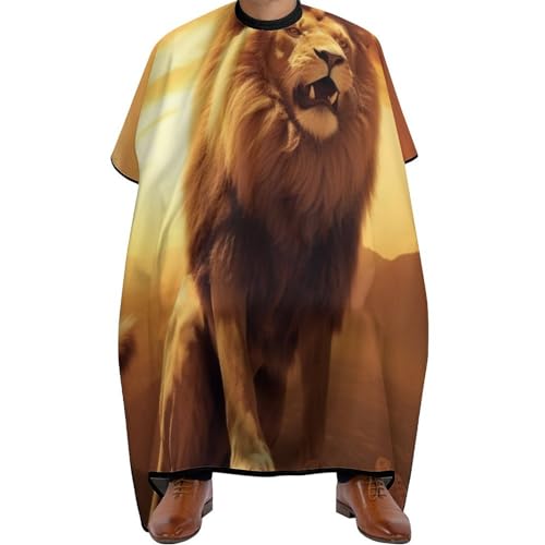 Cape de coiffure lion pour changer de couleur de cheveux à la maison