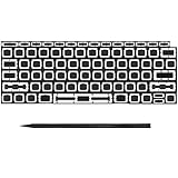 Bfenown Replacement Keyboard Keycaps Keys Butterfly Clips Hinge for MacBook Pro Retina 13' / 15' A1706 A1707 A1708 MLH12LL/A* MLL42LL/A* MPXQ2LL/A* 2016 2017 Year, MacBook Retina 12' A1534 2017 Year