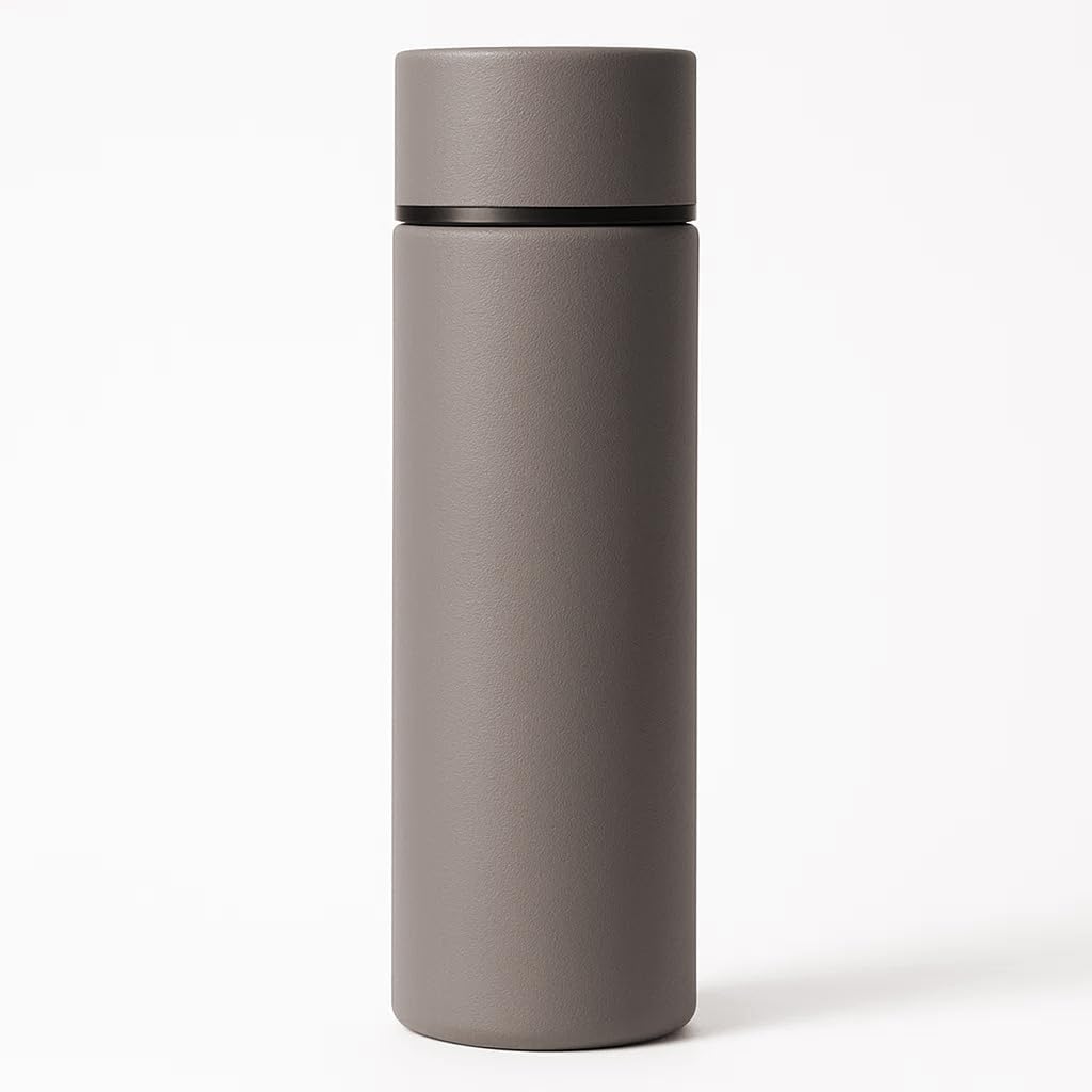 150 ml Mini Water Blttle, Small Vacuum Insulated Flask with Life and Work, Portable, Leak Proof, BPA-Free Keep Hot & Cold Drink for 6H - Gray — image 1
