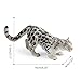 Simulation Snow Leopard Model Gift Cheetah Statue Ornament Decor Leopard Figurine for Wildlife Enthusiasts & Collectors