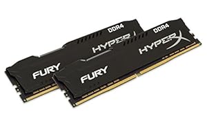 HyperX HX432C18FBK2/32 Fury Schwarz DDR4 32GB (Kit 2x16GB), 3200MHz CL18 DIMM XMP