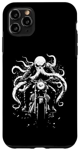Vintage Motorcycle Rider Classic Bike Octopus �X�}�z�P�[�X iPhone 11 Pro Max �p