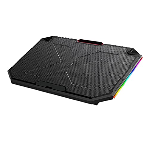 Base para portátil con 5 luces RGB y puertos USB miniatura 1