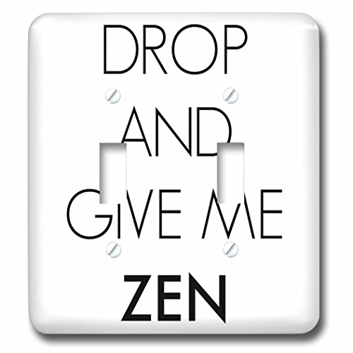 Double interrupteur à bascule Drop and give me Zen remplacez vos plaques