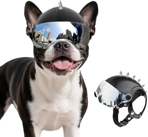Dog Helmet for Small-Medium Breed Pet Motorcycle Helmet with Anti...