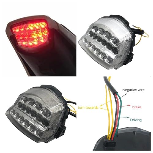 Luz trasera CBR 1000RR que elimina intermitentes rotos con señal integrada 3