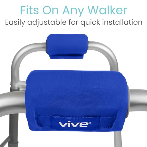 image for Vive Walker Handle Cushions - Padded Hand Covers - Soft Padding Medica
