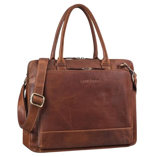 Grand sac bandoulière noir en cuir pour ranger dossiers A4 et PC portable