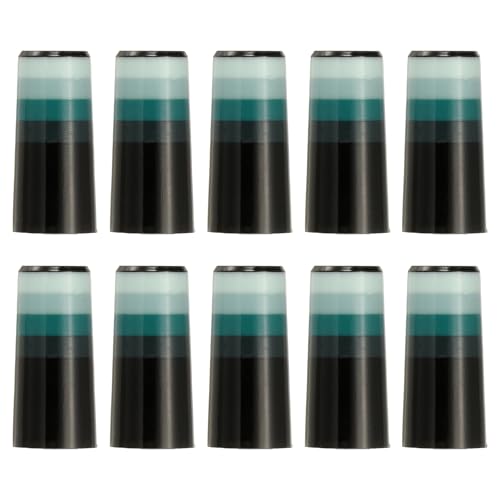 YELARXI Golf Iron Ferrules 10Packs White/Light Green/Black for Golf Club