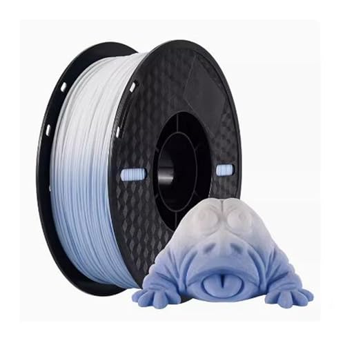Cambiamenti Di Temperatura PLA Di Consumo Di Stampa 3D 1.75 Mm Di Materiale 3D Accuratezza Della Resistenza Allinvecchiamento FDM 0.03 Mm Spool Da 1 Kg to blu bianco