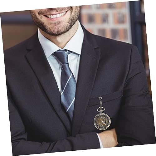 Montre numérique pour hommes style montre de poche crâne rétro