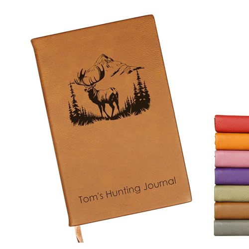 Personalized Hunting Journal – A5 Vegan Leather Notebook with Lined