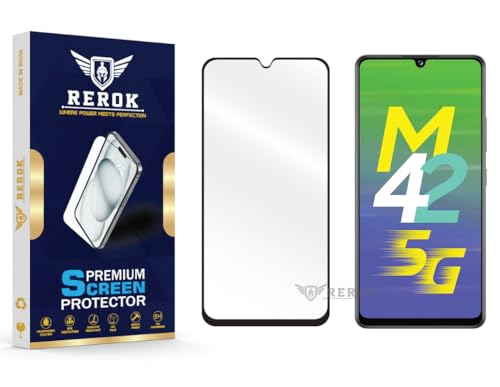 Image of Gorilla Tempered Glass Screen Protector Compatible with Samsung Galaxy M42 5G [Pack of 1] | Edge-to-Edge, Bubble-Free, Case Friendly, Easy Installation Kit