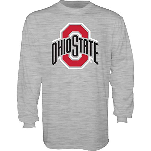Blue 84 Mens Ohio State Buckeyes Long Sleeve T Shirt Gray Icon Ohio State Buckeyes Gray Large