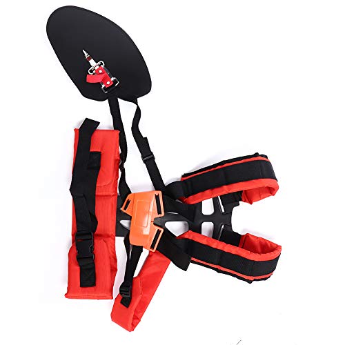 Universal Adjustable Trimmer Double Shoulder Strap Lawn Mower Waist Belt for Brush Cutter