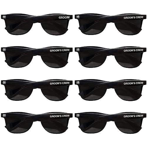 Groomsmen Proposal Gift Bachelor Party Favors Decorations For Men 8 Pcs Sunglasses.