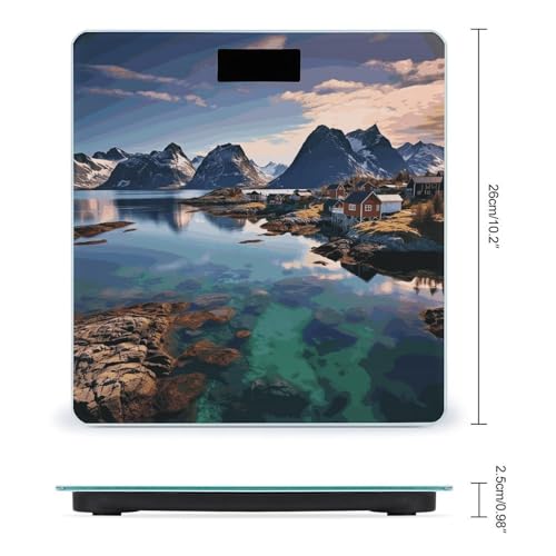 Báscula digital para baño Norway Islands altamente precisa miniatura 2