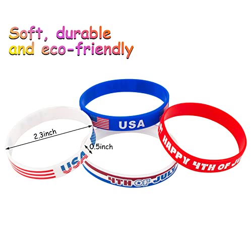 36pcs-4th-of-July-Rubber-Bracelets-Silicone-Wristbands-for-independence-day-decorations-Supplies-fourth-of-july-Party-Favors-for-kidsteens-Classroom-Prizes-Gifts