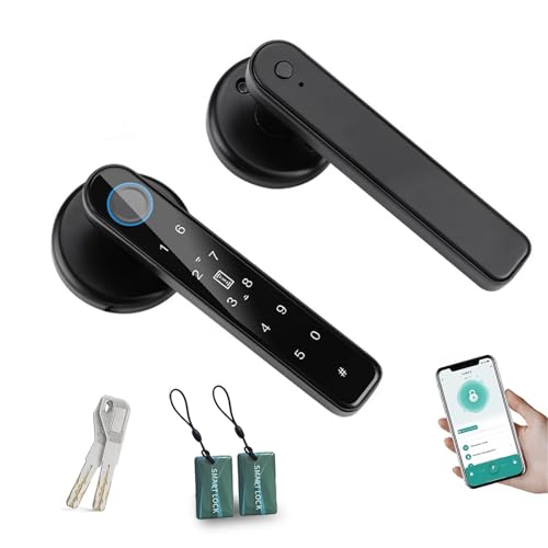 TEKXDD Cerradura Inteligente de Huellas Dactilares,6 en 1