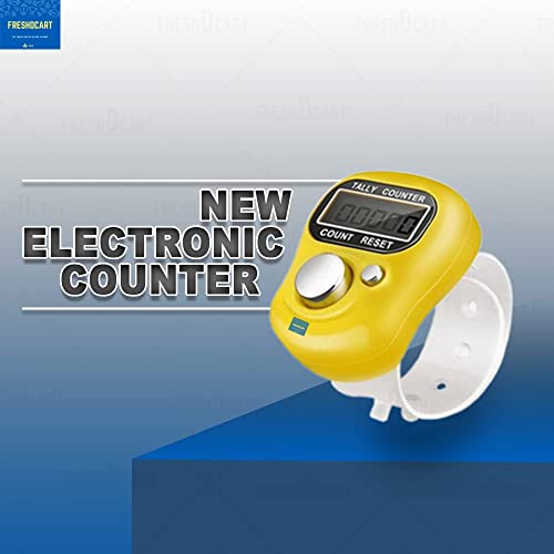 Image of FreshDcart Counter for Chanting MantraTally Counter | 5-Digit Finger Ring with LCD Display & Reset Button | Handheld Counter for Meditation, Jap, Sports, Knitting & Classroom Use (2 Qty, Multicolor)