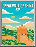 BLN PRINT Chinesische Mauer (1) - Vintage Travel Poster