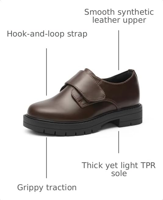 Image of DREAM PAIRS Boys' Uniform & School Shoes Dress Slip-On Loafers Casual Flat Shoes (Toddler /Little Kid /Big Kid)