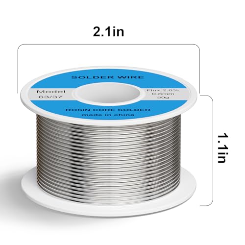 Image of 63 /37 Tin Lead Rosin Core Solder Wire Ideal for Circuit Boards & Electrical Repairs