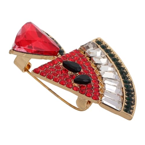 SHERCHPRY Broche De Diamantes De Imitación Broche De Cristal Broche De Novedad Broche De Frutas Broches De Verano Chal Pasador De Solapa De La Vendimia Clip De Rebeca Aleación Rojo