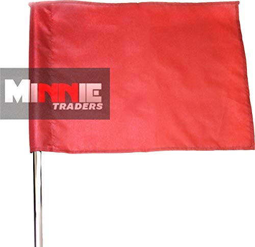 ND Sports - Football Training Corner Flags (Pack of 4) Corner Flag with Tie Cord (Red) - -4%
