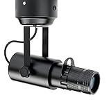 15W LED White Spot Light Led Pin Spot Manual Focus Length Adjustable with 4 Apertures, Aperture Size Adjustable(3000K)