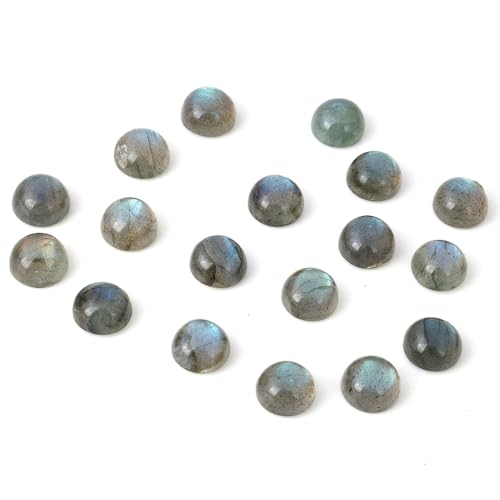 Cabochons en labradorite ronde de 4mm à 15mm pour création de bague et pendentif DIY