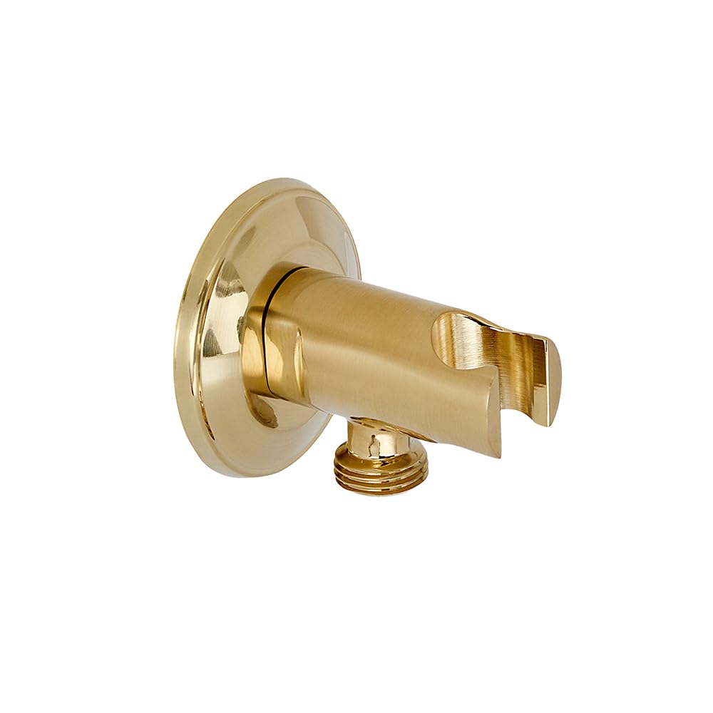 Milano Brushed Brass Elizabeth Hand Shower Handset Outlet Elbow Bracket