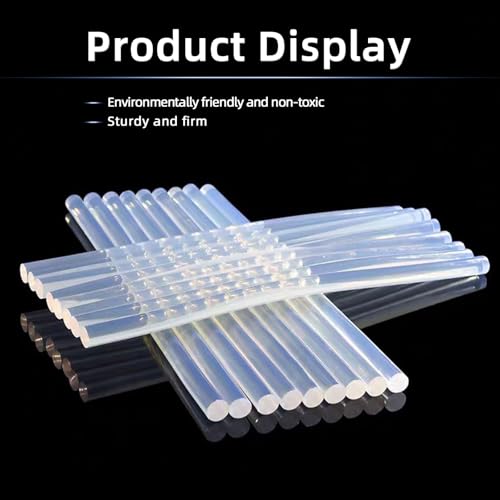 Image of 200 Count - Crystal Clear Hot Glue Sticks - Full Size, 5.9 inch x 0.27 inch, All-Purpose Glue for Crafting, Wood, Metal, Glass, Plastic, Fabric, Foam - Ideal for DIY, Scrapbooking & More