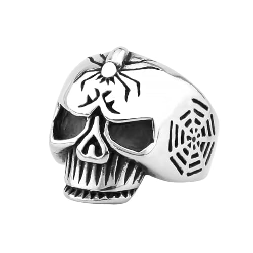 Anillo de joyas de masculina nórdica adolescente con cabeza retro KL-167