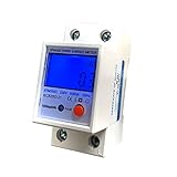 JVJ 5(80) A LCD Digitale Stromzähler Wechselstromzähler Hutschiene KWh Zähler 1-phasiger 2-poliger 2P-DIN-Schienen-Stromzähler AC230V