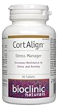 BioClinic Naturals CortAlign Stress Manager 90 Tablets, Supports Relaxation, Stress Management, KSM-66 Ashwagandha, Relora, L Theanine, PS, Proudly Canadian