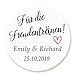 48x personalisiert 4 cm Runde Hochzeitsaufklebersticker - 'Für die Freudentränen' Liebe Herz Gewebe Stickers Papieraufkleber Etiketten für Hochzeit,Taufe,Gastgeschenk,Tischdeko,Taschentücher - Rd 254