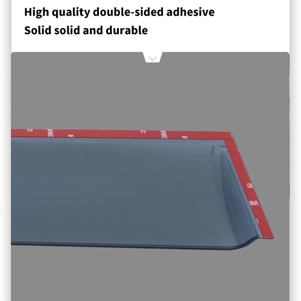Deflectores de Viento para VW Golf Sportsvan 2015-2020, Deflectores de Aire de Ventanilla Deflectores de Viento Adhesivos Deflector de Parabrisas