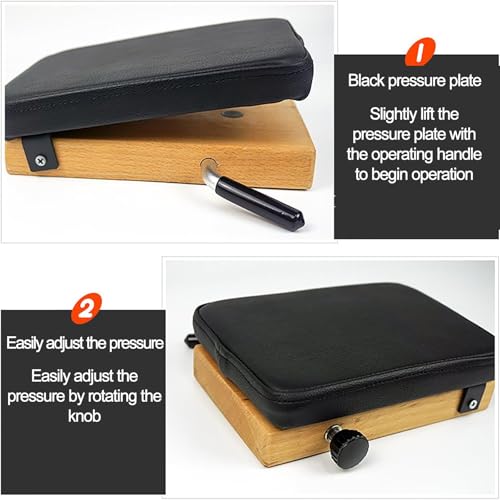 Tabla aceleradora de descompresión espinal Chiropractic Speeder Board con cojín de cuero, ajuste de alivio de presión y altura de descenso ajustable para hombro, codo, rodilla y tobillo miniatura 3