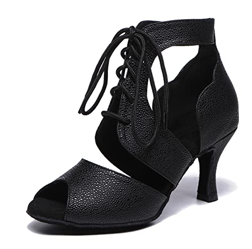 Chaussures danse latine femme sandale lacets fete soiree elegante L502
