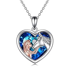 C-Horse Necklace with Crystal