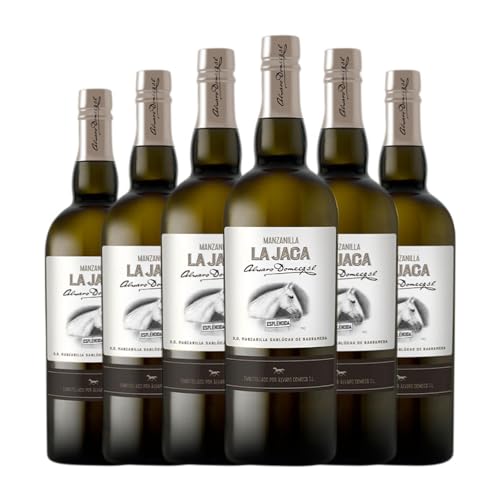 Domecq La Jaca Palomino Fino Manzanilla-Sanlúcar de Barrameda 75 cl Vino generoso (Caja de 6 Botellas de 75 cl)