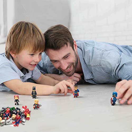 20 Pieces Super Hero Toys Action Figures Sets Mini Superheroes Figures For Boys Toys，Small Superhero Figure Birthday Party Favors Cake Decoration Cupcake Topper Supplies #TOP5