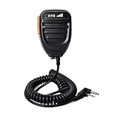 HYSHIKRA Handheld Speaker Shoulder Microphone HT Mic with 7.5ft Cable for Baofeng UV-5R Series...