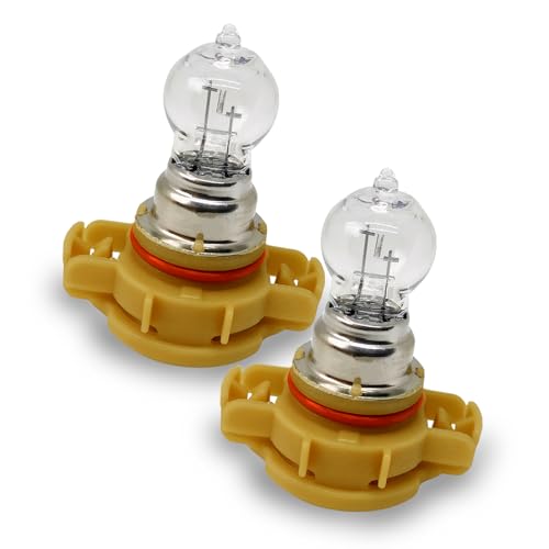 Titwaye 2 PCS PSX24W Daytime Running Lights Bulbs 4300K 2504 Fog Light Bulbs 12V 24W Halogen Daytime Running Lamps Universal Light Accessories for Most Cars SUVs (White)