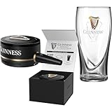 Guinness Nitrosurge Device With 20oz Gravity Pint Glass Giftset, Stout Beer, Perfect Pub Pour At Home Gift, Rechargeable Nitro Surge Guinness Device