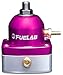Fuelab - 525 EFI Adjustable FPR In-Line Large Seat 25-90 PSI (1) -6AN In (1) -6AN Return - Purple (52503-4-L-E)