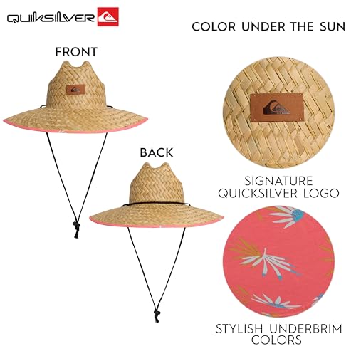 Image of Quiksilver Men's Wide Brim Outdoor Lifeguard Straw Sun Hat